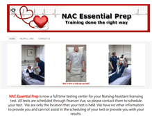 Tablet Screenshot of naceprep.com